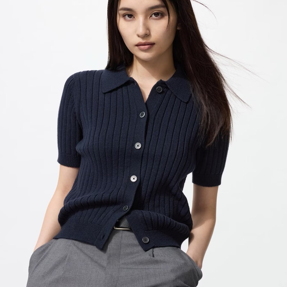 Uniqlo Navy Blue Polo